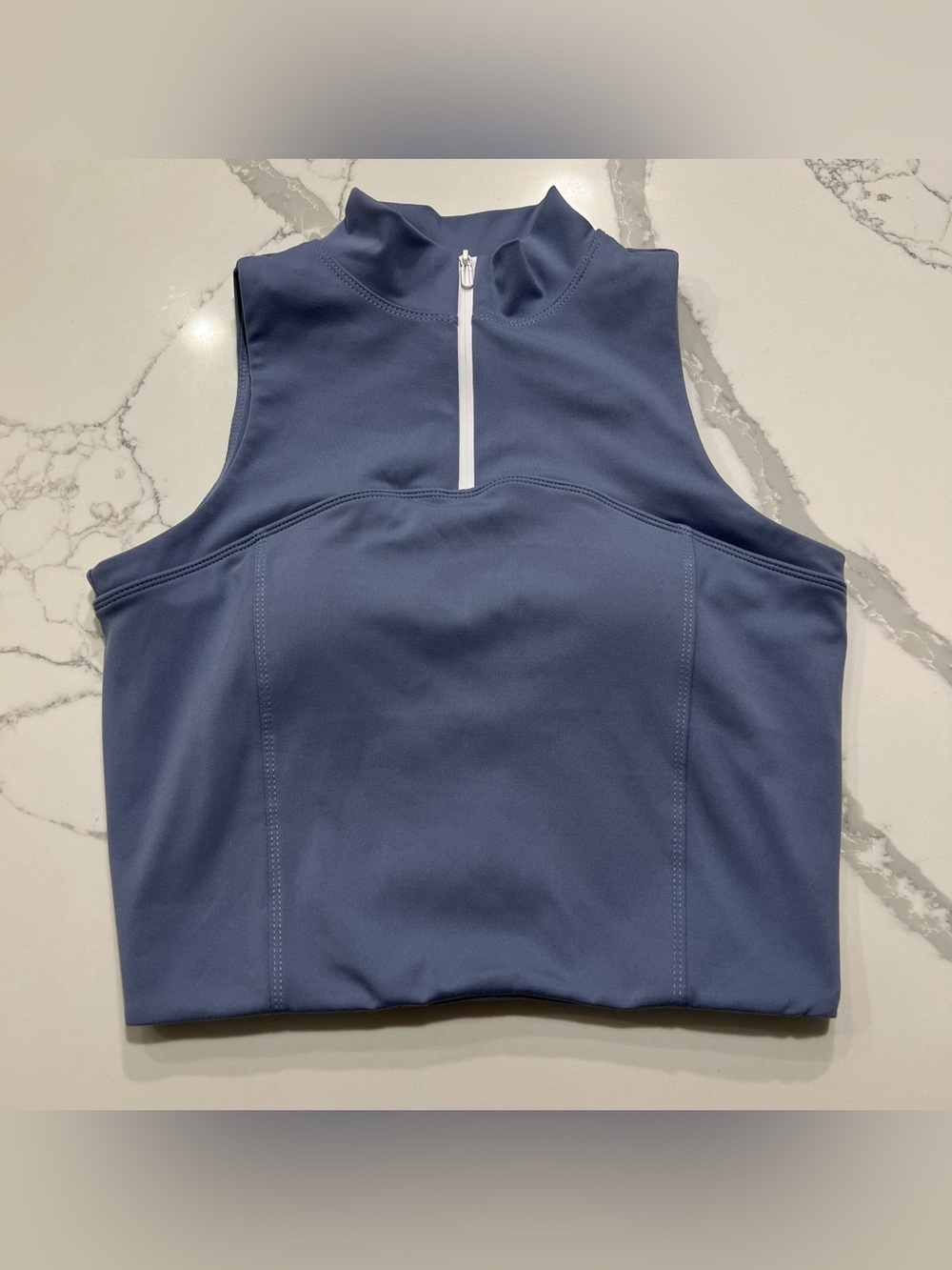 GOLD HINGE
Day To Night Quarter-Zip Sleeveless Top - Size L